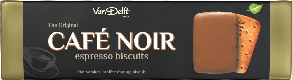 VAN DELFT Cafe Noir Espresso Biscuits 200g
