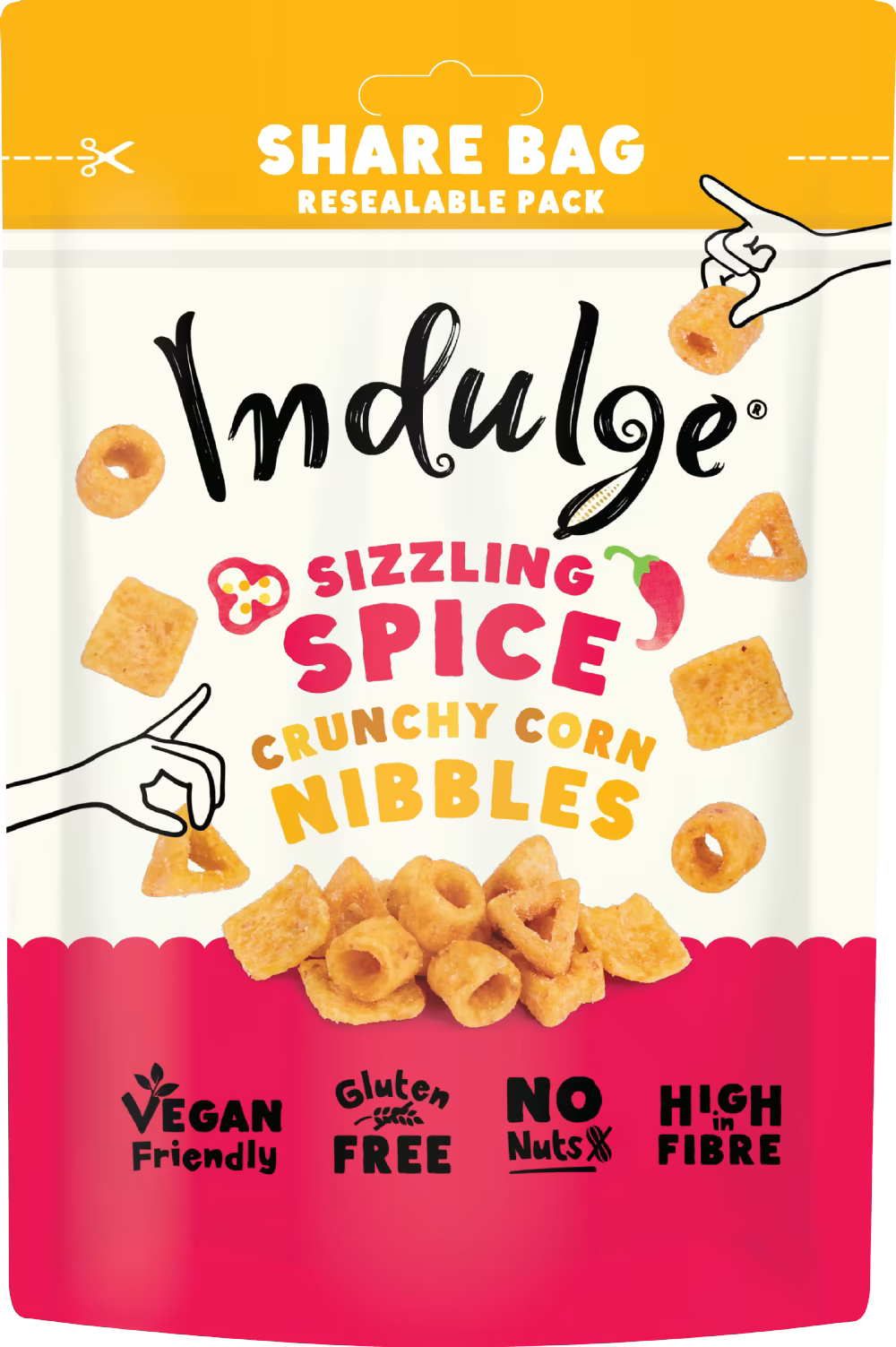 INDULGE Crunchy Corn Nibbles - 100g