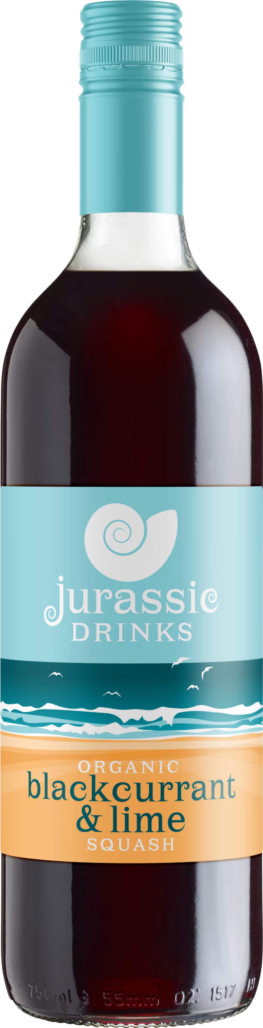JURASSIC DRINKS Organic Blackcurrant & Lime Squash 740ml