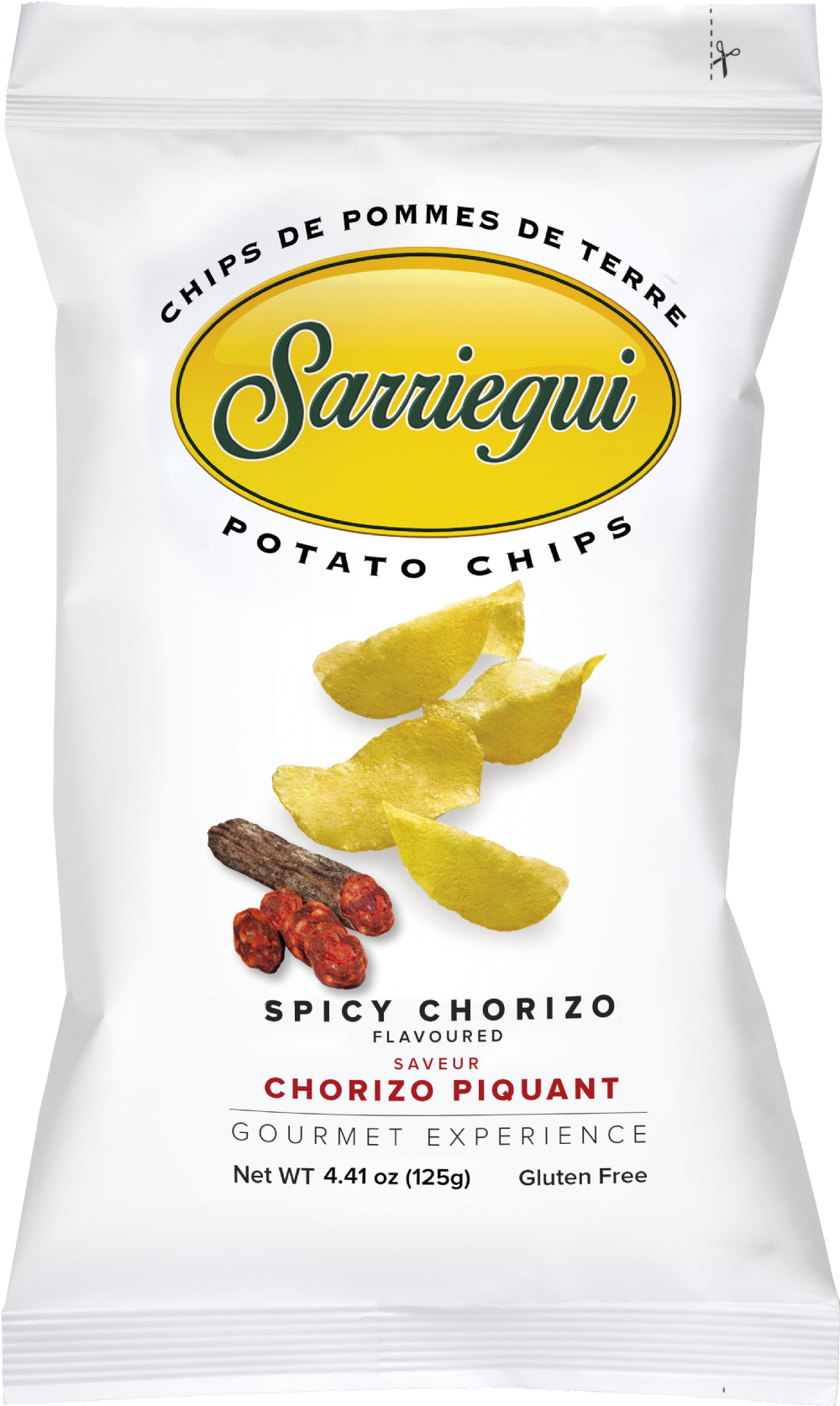 SARRIEGUI Potato Chips Spicy Chorizo 125g
