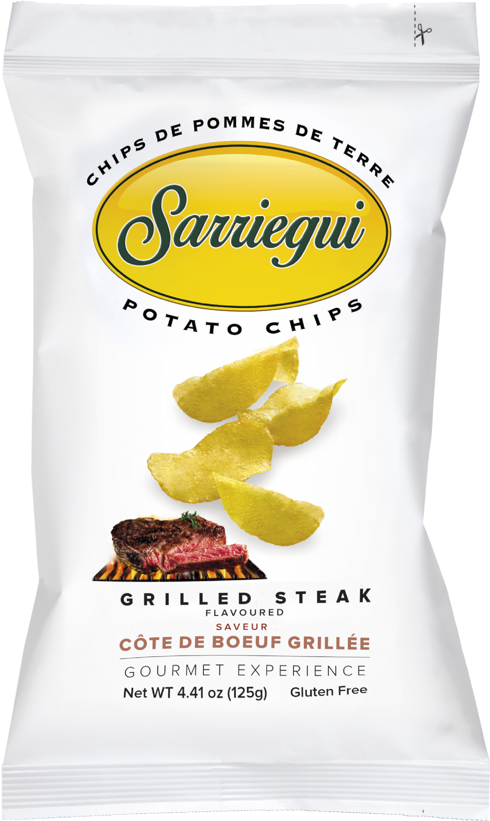 SARRIEGUI Potato Chips Grilled Steak 125g