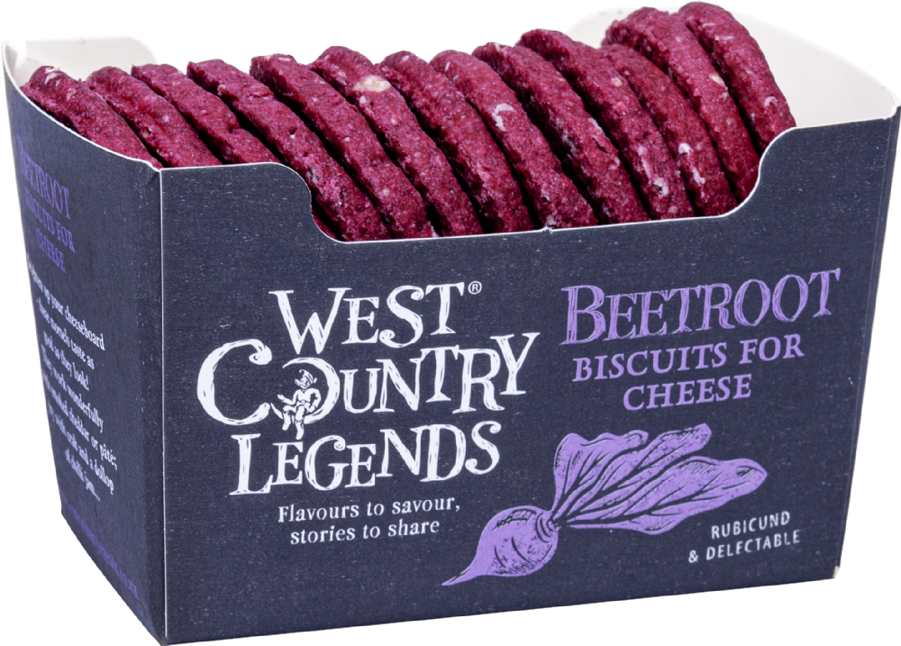 West Country Legends Beetroot Biscuits for Cheese 100g