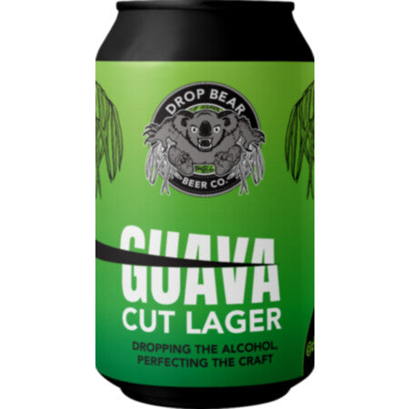 DROP BEAR BEER Guava Cut Lager 0.5% 330ml