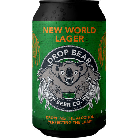 DROP BEAR BEER New World Lager 0.5% 330ml