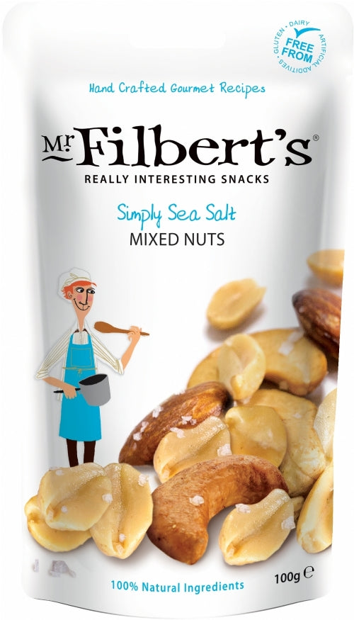 MR FILBERTS Simply Sea Salt Mixed Nuts 100g