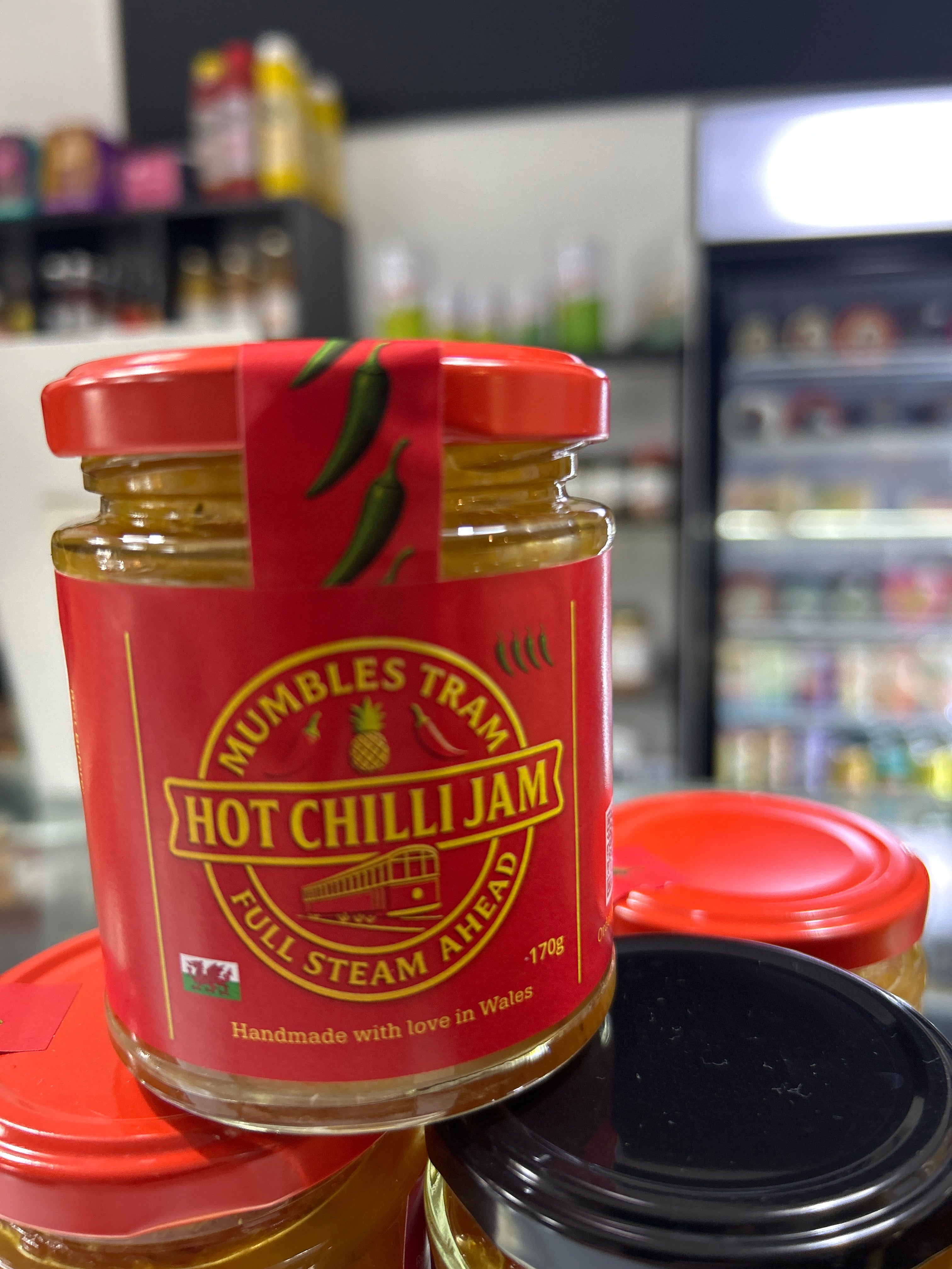 MUMBLES TRAM Full Steam Ahead Chilli Jam 170g
