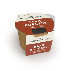 SIR WOOFCHESTER Bark Burgers Treat PotÂ