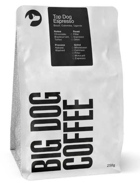 BIG DOG COFFEE Top Dog Espresso Blend 250g