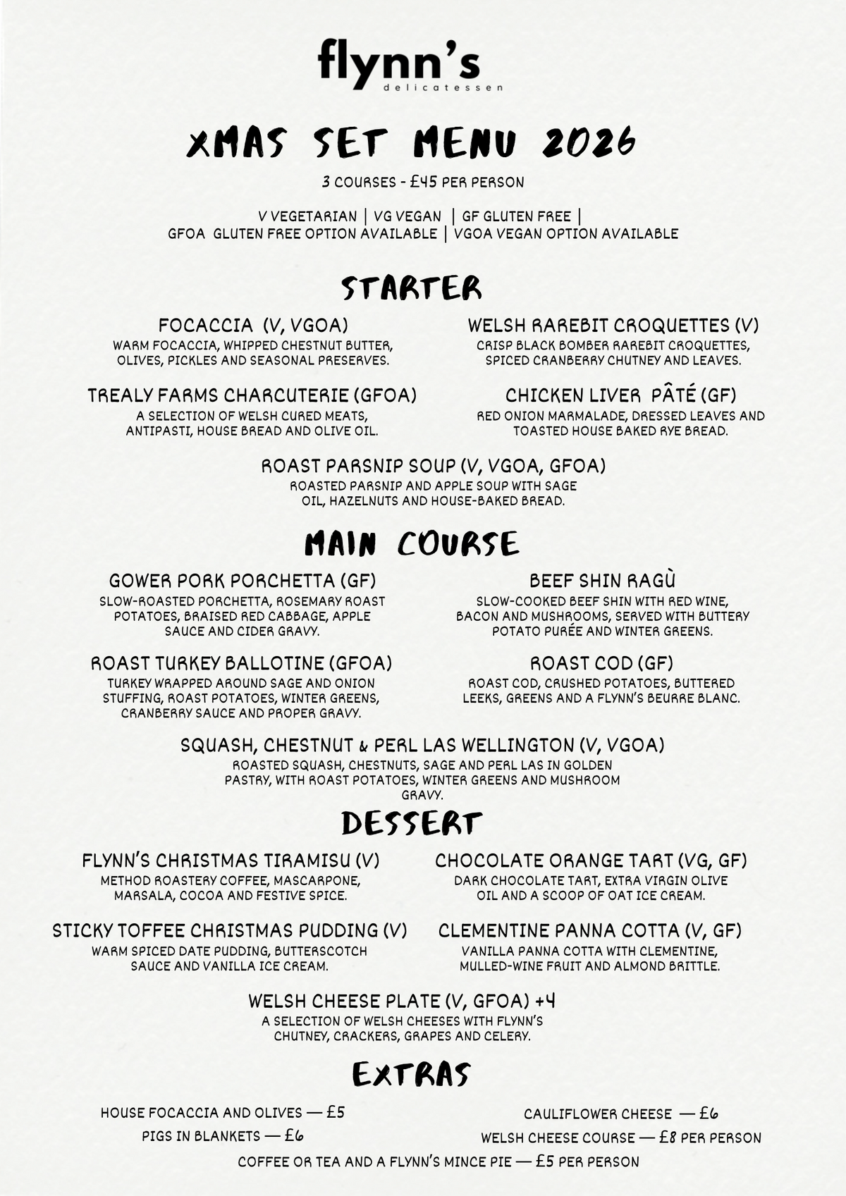 EVENT: Christmas at Flynn’s | Three-Course Festive Dining, Saturday 12th December 2026