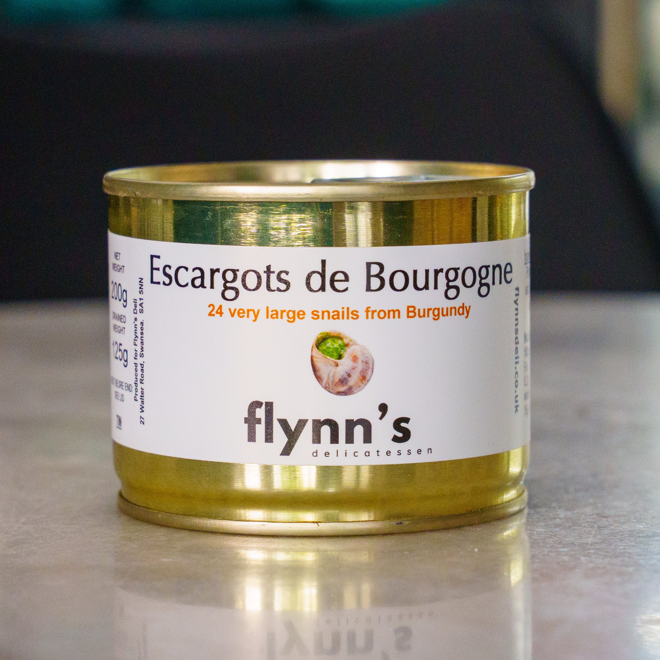 FLYNN'S Escargots de Bourgogne – 24 Premium Burgundy Snails 125g