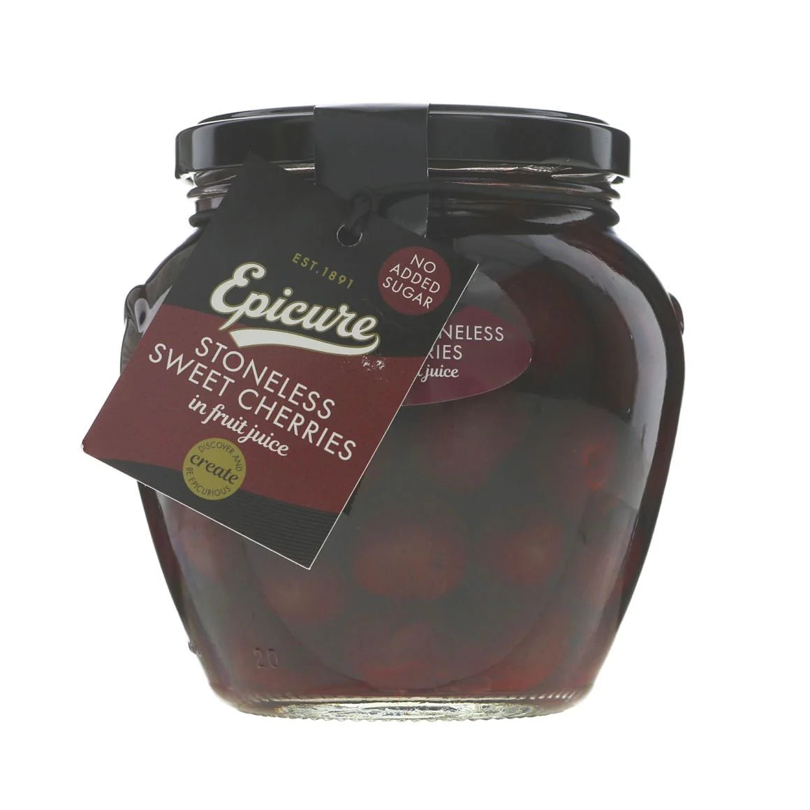 EPICURE Stoneless Sweet Cherries in Fruit Juice 550g