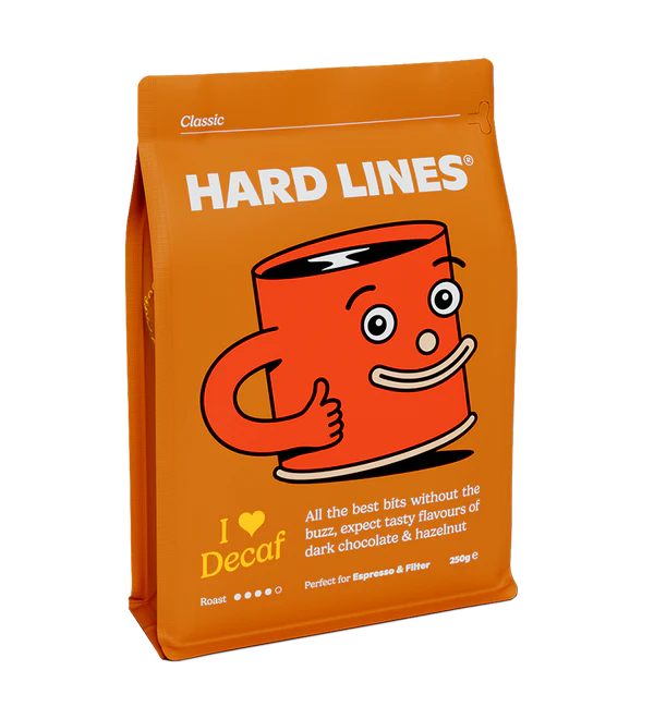 HARD LINES I Heart Decaf 250g