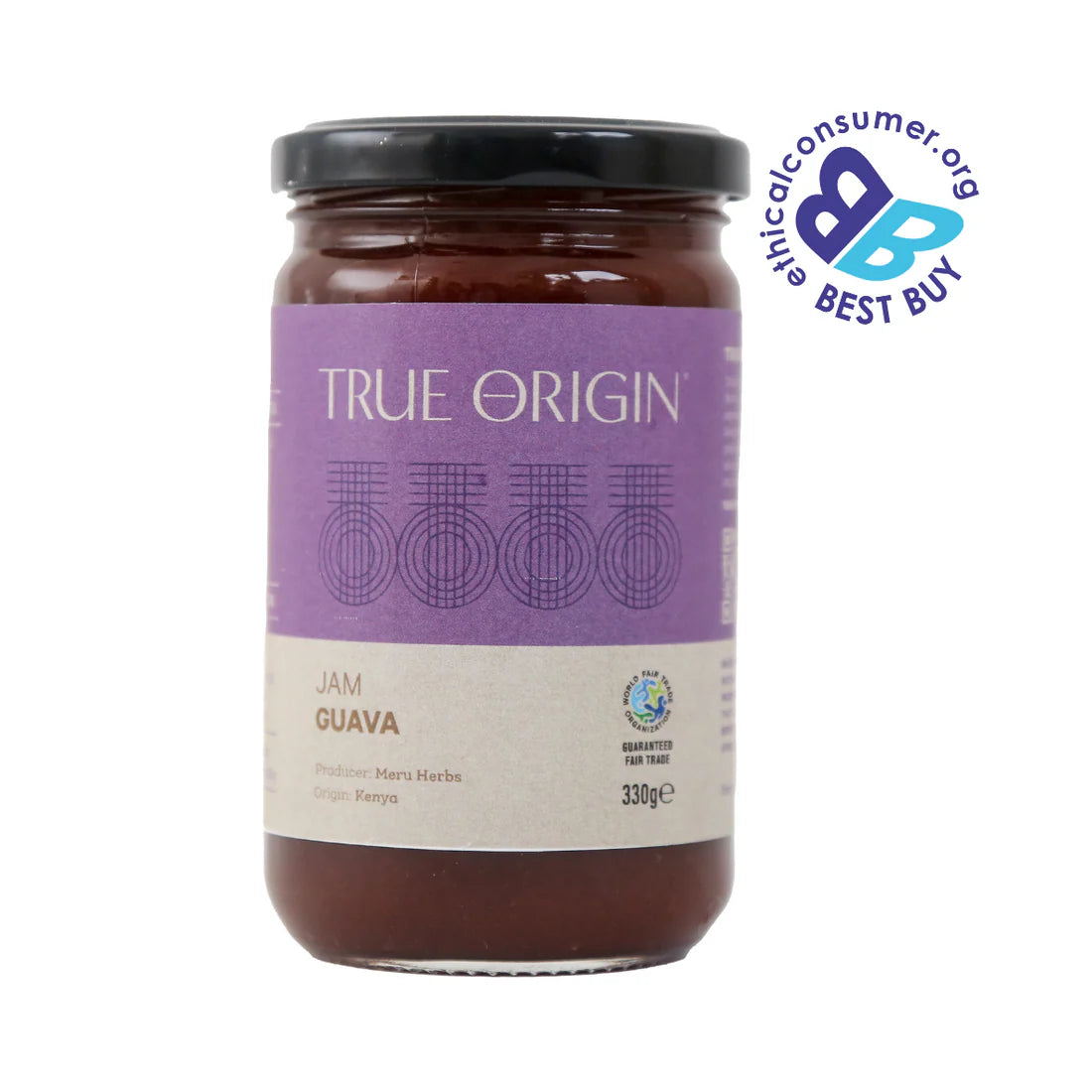 TRUE ORIGIN Guava Jam 330g