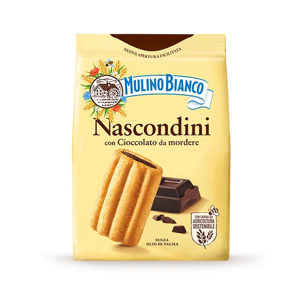 MULINO BIANCO Nascondini Shortbread Cookies with Chocolate 330g
