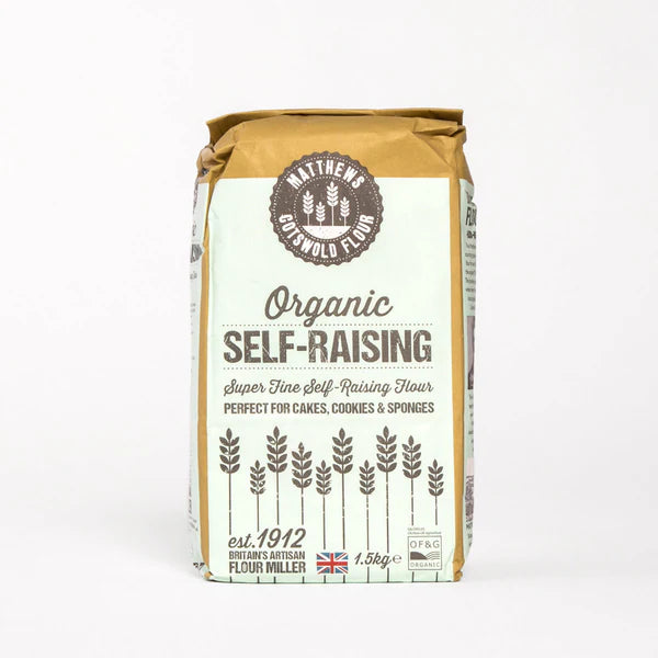 Matthews Organic Cotswold Self‑Raising Flour (1.5 kg)