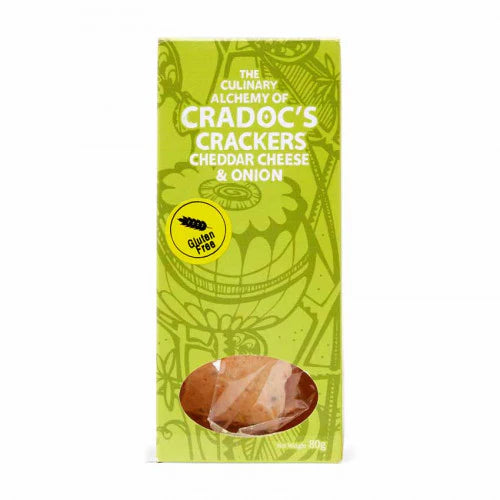 Cradocs Gluten Free Cheddar Cheese and Chive Crackers
