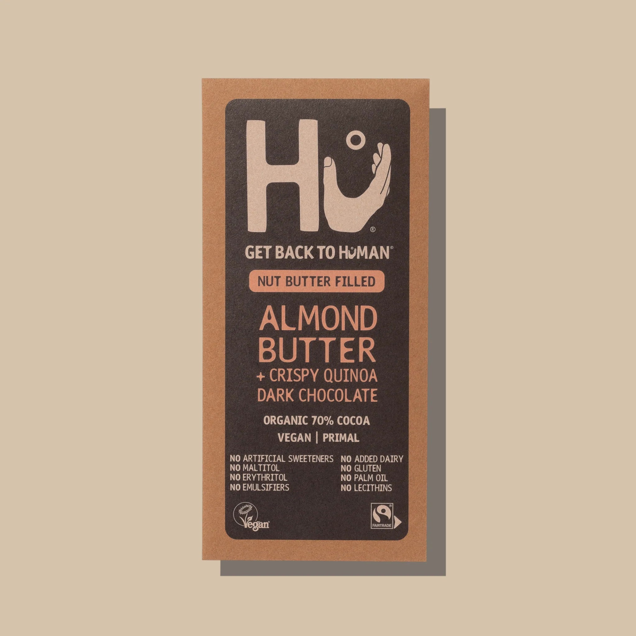 HU Almond Butter & Crispy Quinoa Dark Chocoloate 60g