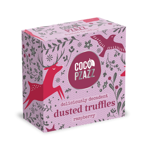 Christmas Raspberry Dusted Truffles