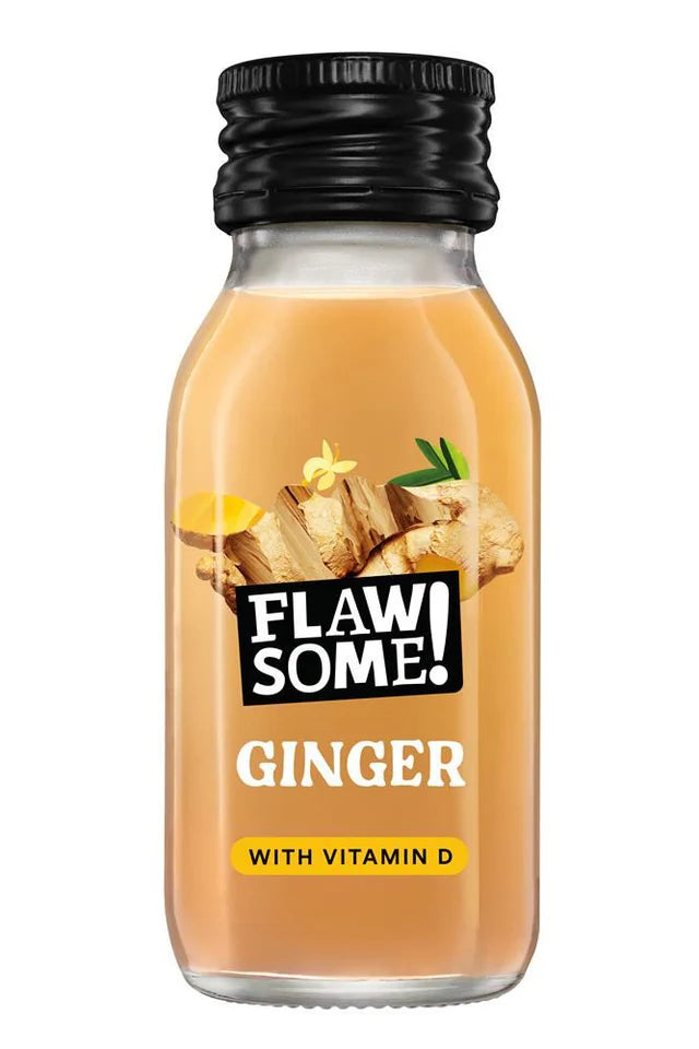 FLAWSOME! Immunity Kick Ginger + Vitamin D Shot 60ml