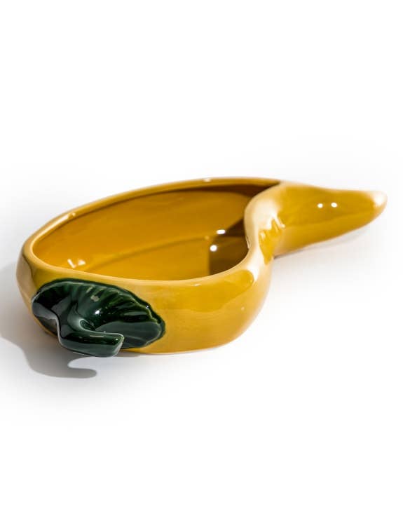 Large Lemon Drop Chilli Pepper Serving Dish 