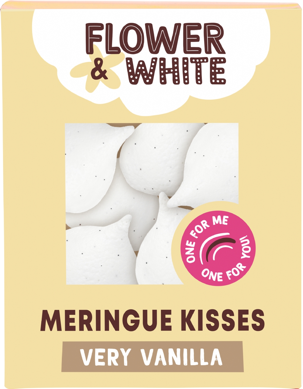 FLOWER & WHITE Meringue Kisses – Very Vanilla 100g