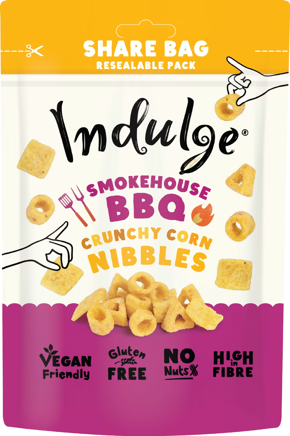 INDULGE Crunchy Corn Nibbles - 100g 