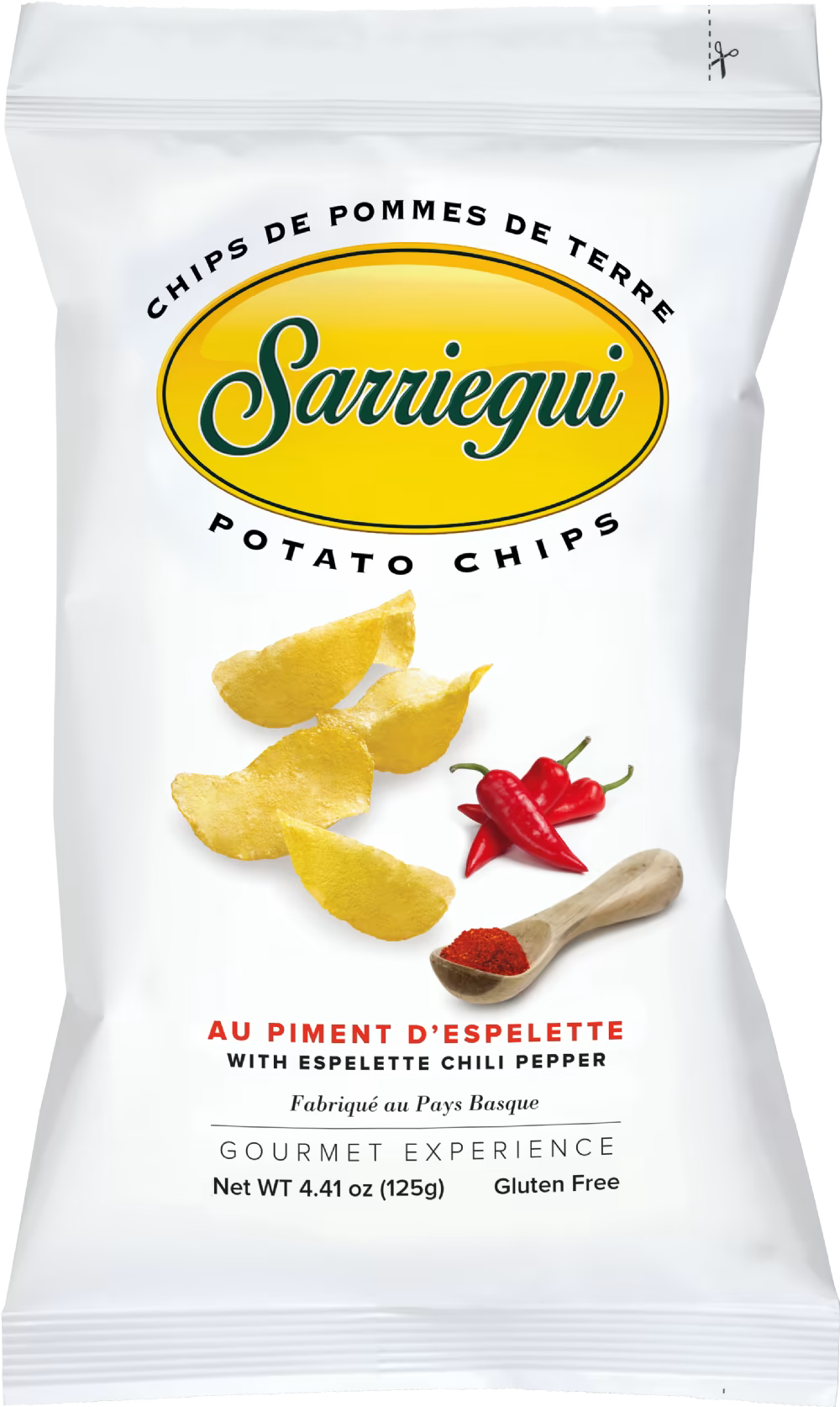 SARRIEGUI Potato Chips with Espelette Chili Pepper 125g