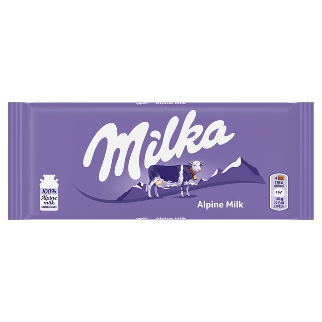 Milka Alpine Milk Chocolate (100 g)