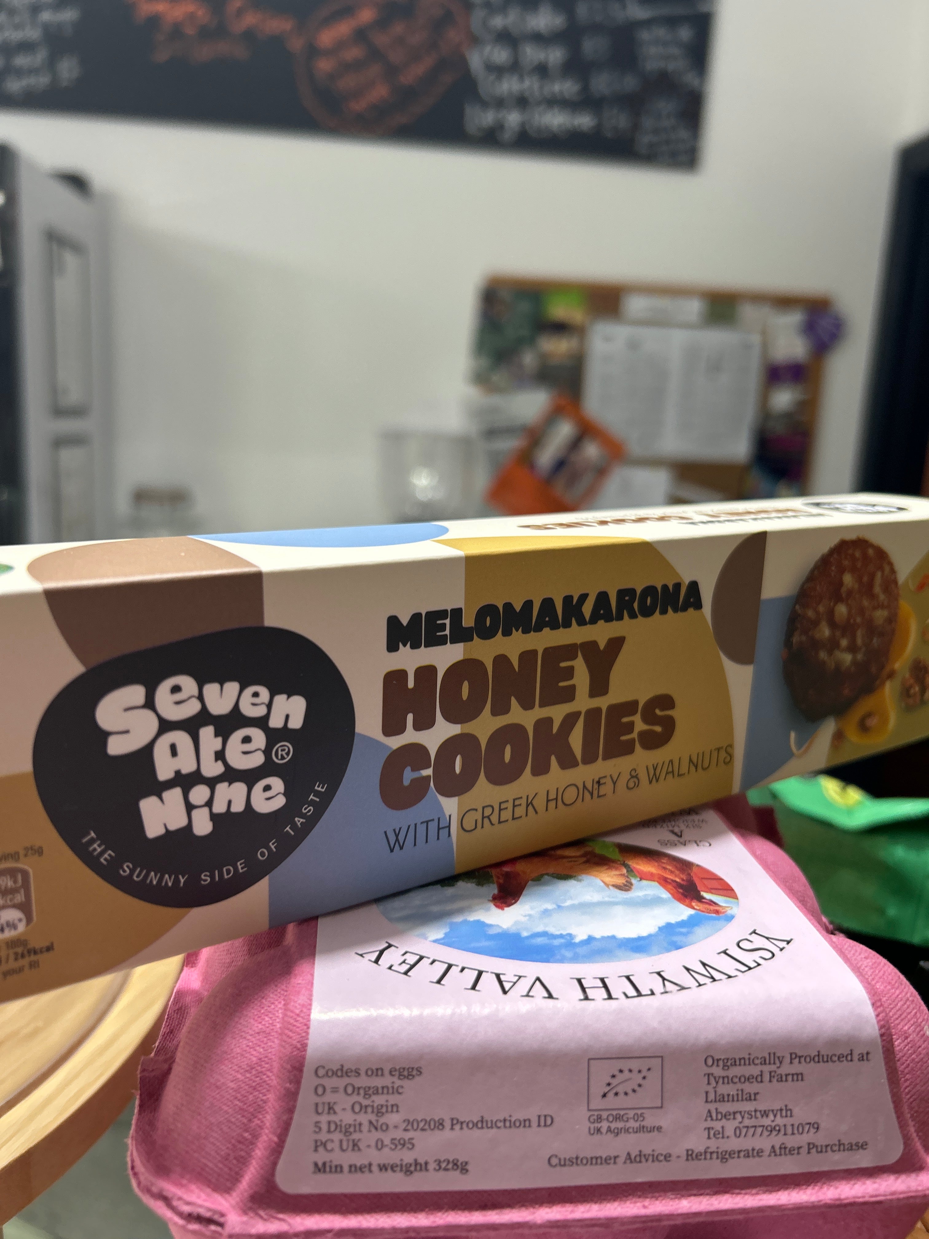 SEVEN ATE NINE Cretan Raw Honey And Walnut Cookies 185g