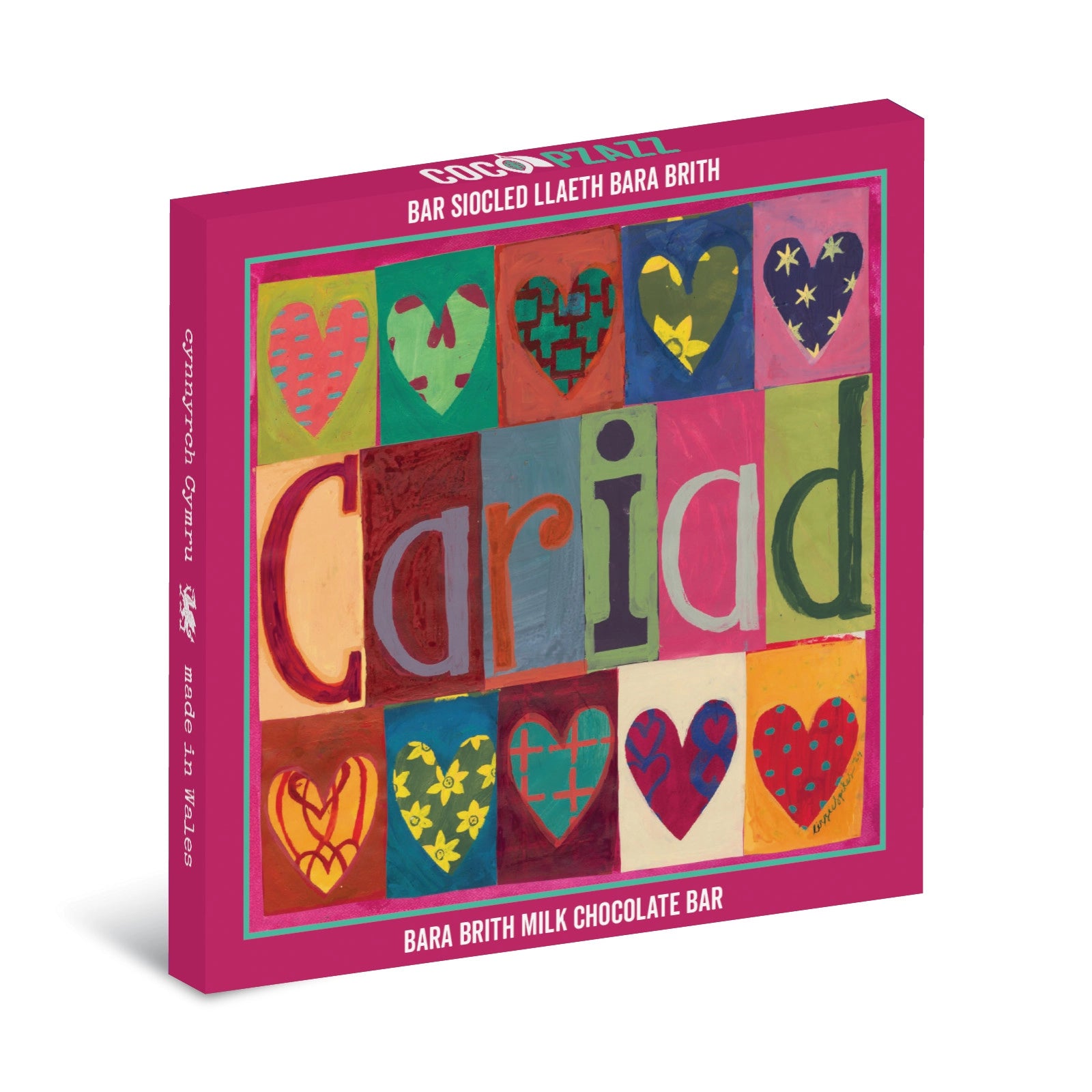 COCO PZAZZ Driftwood “Cariad” Bara Brith Milk Chocolate Bar 80g 