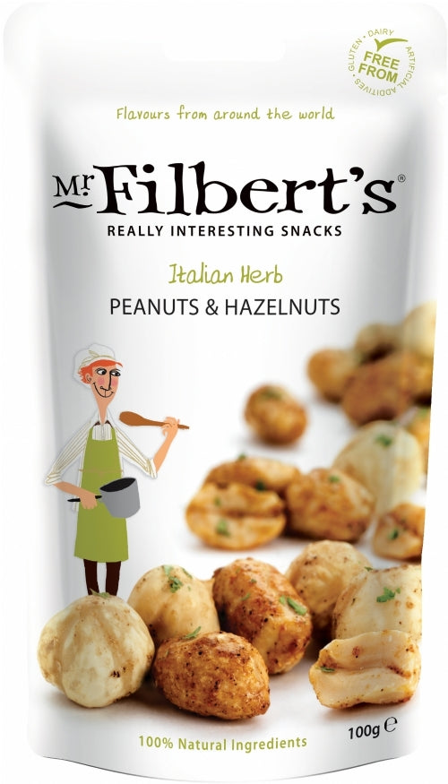MR FILBERTS Italian Herb Hazelnuts & Peanuts 100g