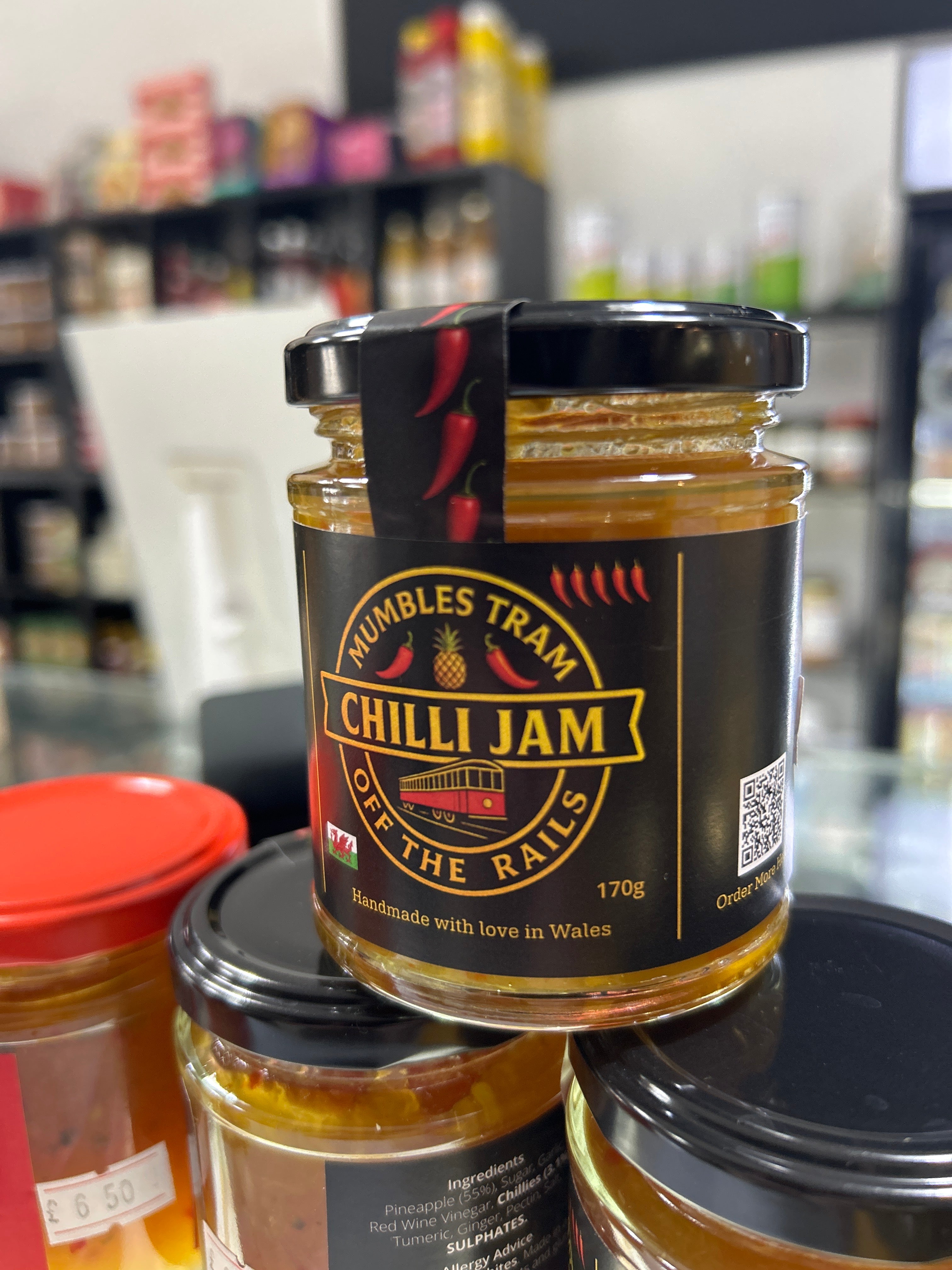 MUMBLES TRAM Off the Rails Chilli Jam 170g 