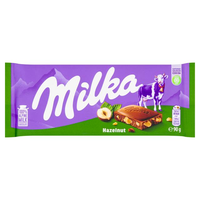 Milka Alpine Milk Chocolate with Hazelnuts (100 g)