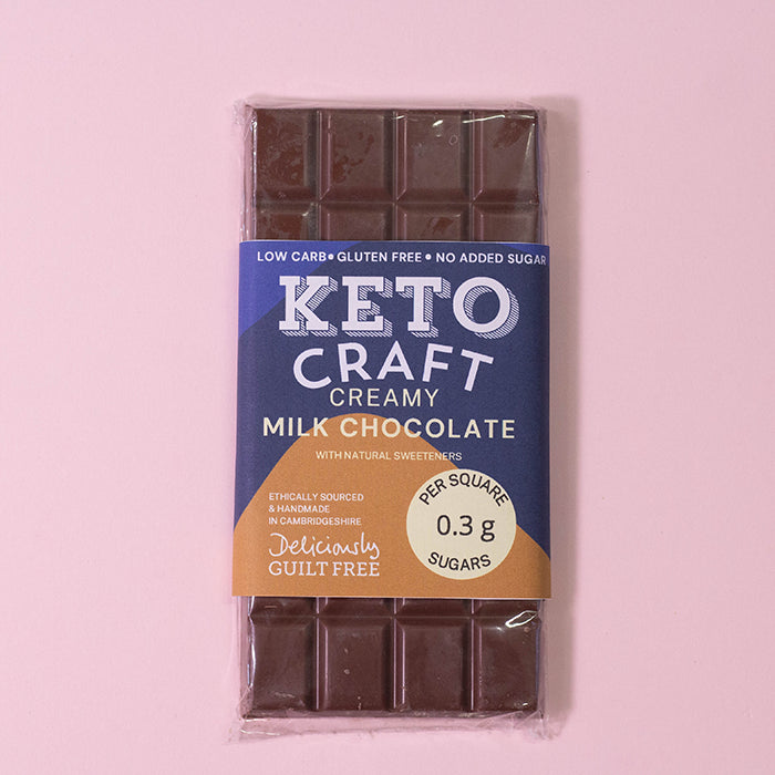 DELICIOUSLY GUILT FREE Keto Craft Milk Chocolate 100g
