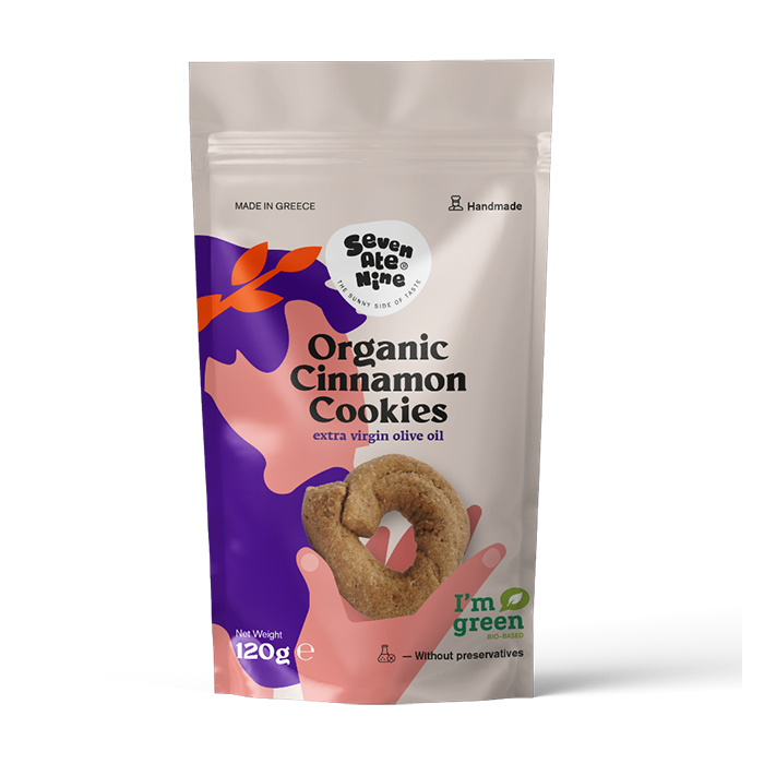 SEVEN ATE NINE Organic Cinnamon Cookies 180g