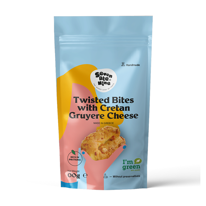 SEVEN ATE NINE Twisted Bites With Cretan Graviera Cheese 120g