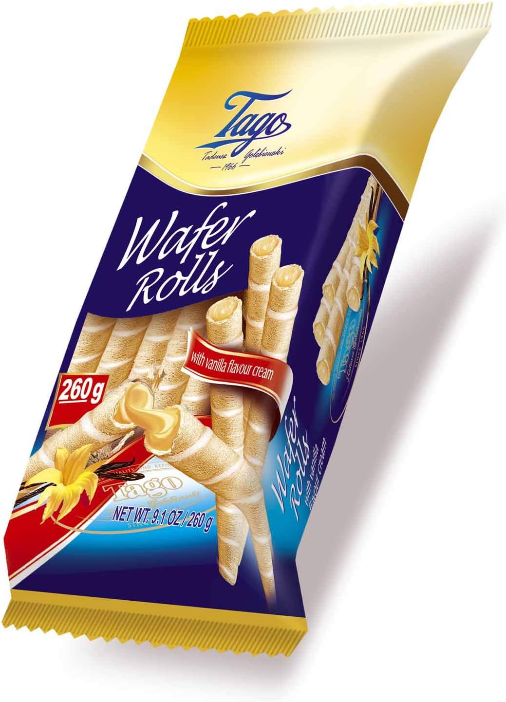 Tago Vanilla Cream Wafer Rolls (150 g)