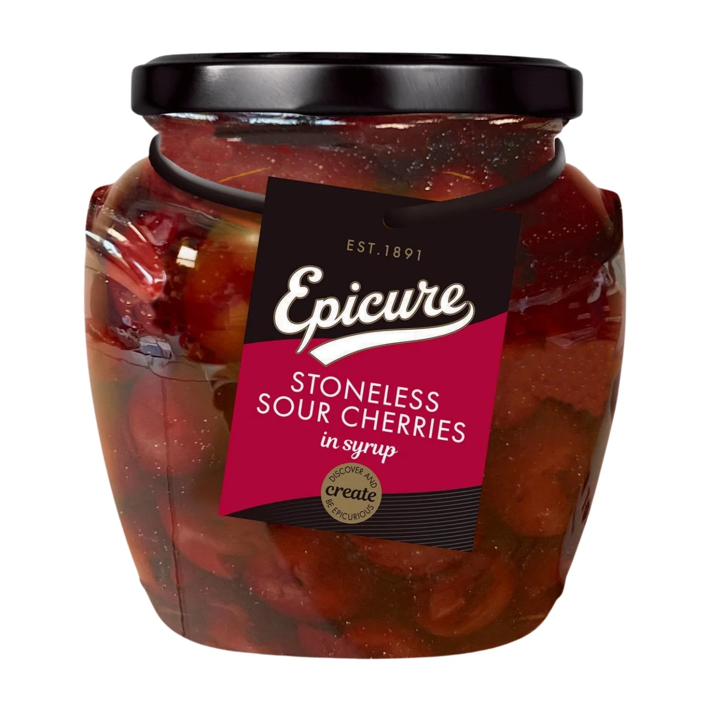 Epicure Stoneless Sour Cherries in Light Syrup (570 g jar)