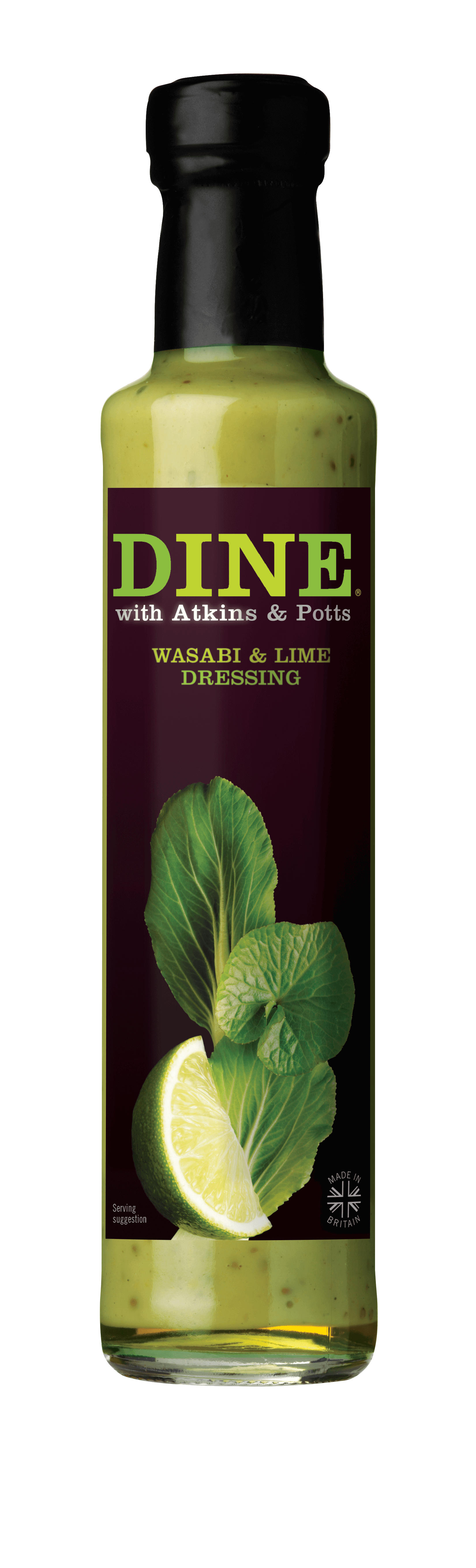 DINE WITH ATKINS & POTTS Wasabi and Lime Dressing 255g