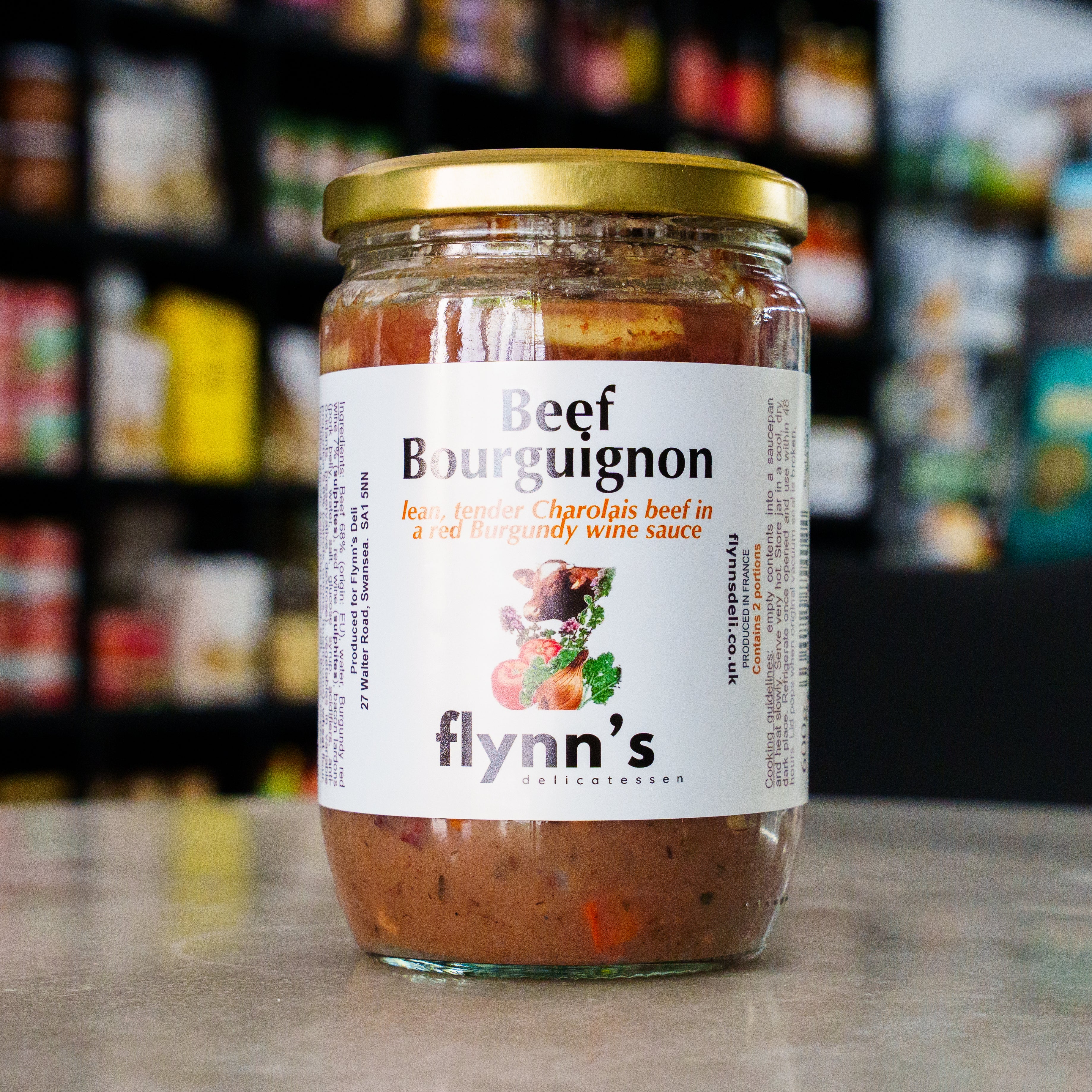 FLYNN'S Charolais Beef Bourguignon 600g