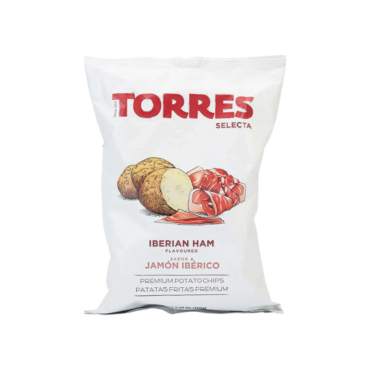 Torres Ibérico Ham Potato Crisps 150g