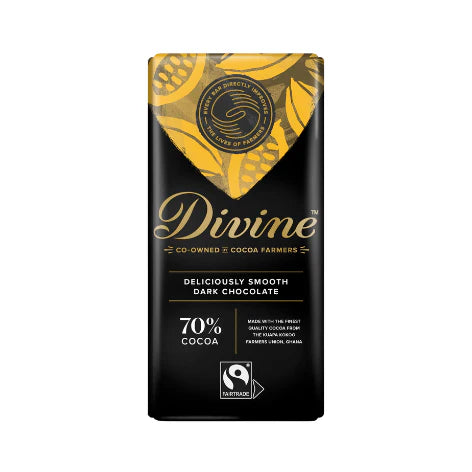 DIVINE 70% Dark Chocolate 90g