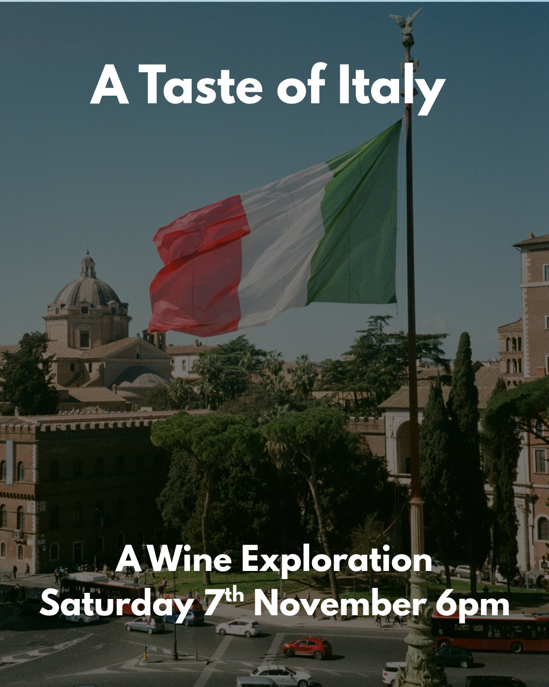 EVENT: A Taste of Italy | Italian Wine Tasting at Flynn’s, Saturday 7th November 6pm 