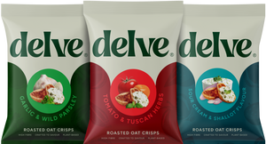 DELVE Roasted Oat Crisps 120g 