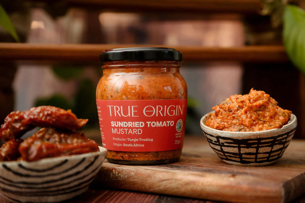 TRUE ORIGIN Fair Trade Sun Dried Tomato Mustard 235g