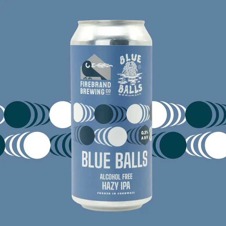 FIREBRAND BREWING Blue Balls AF Hazy Pale 0.5% 440ml