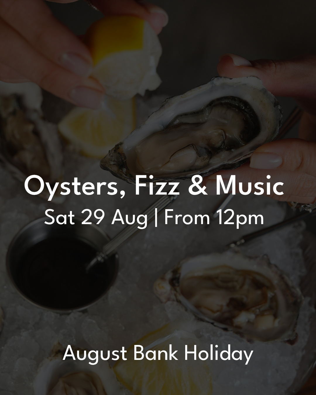 EVENT: August Bank Holiday Oysters, Fizz & Live Music @ Flynn's, Saturday 29th August