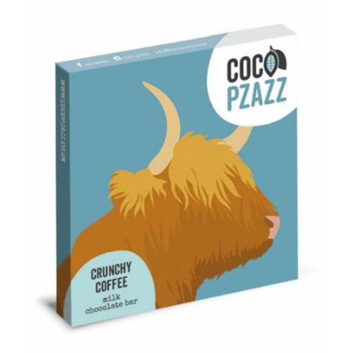 Coco Pzazz Crunchy Coffee Milk Chocolate Bar