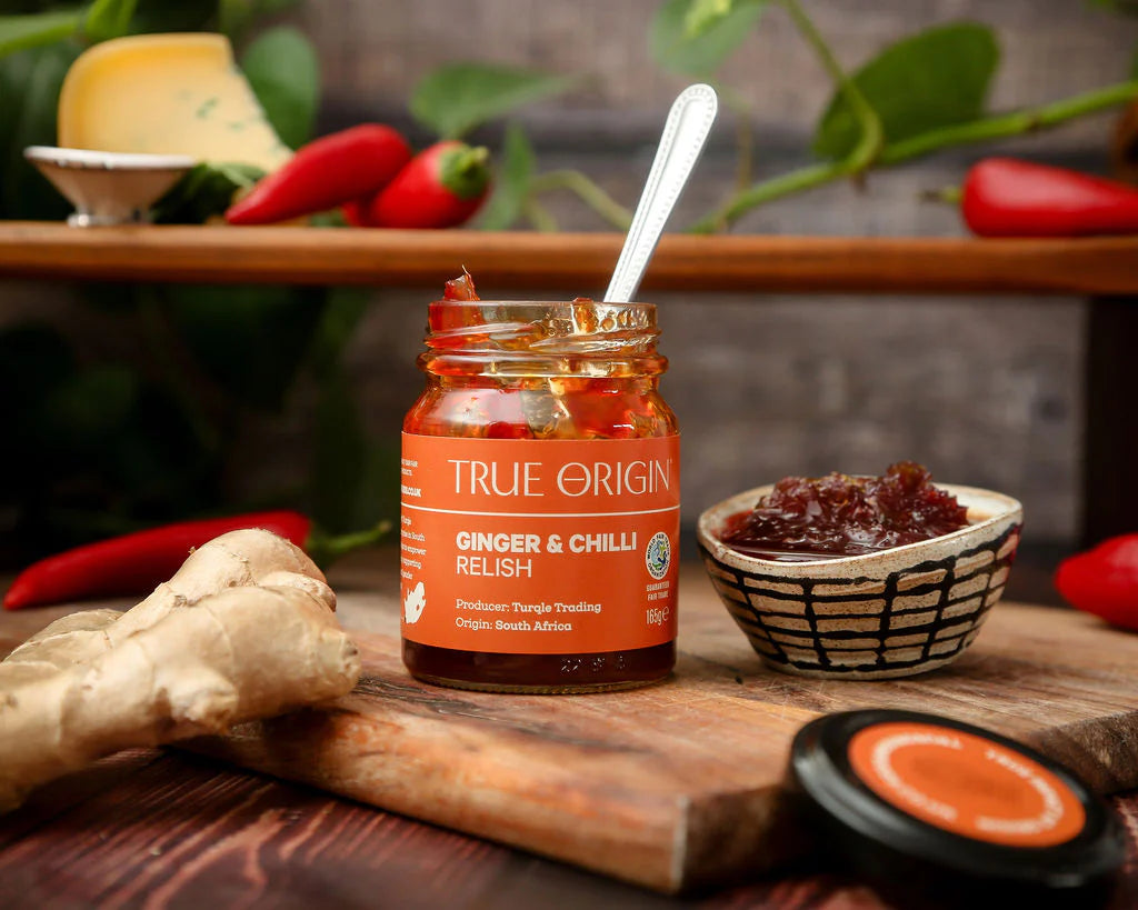 TRUE ORIGIN Fair Trade Ginger and Chilli Relish 165g
