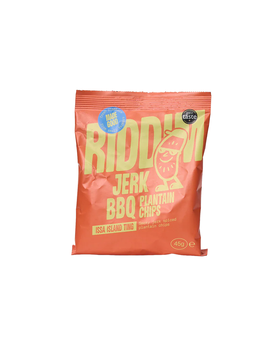 RIDDIM Jerk BBQ Plantain Chips 45g